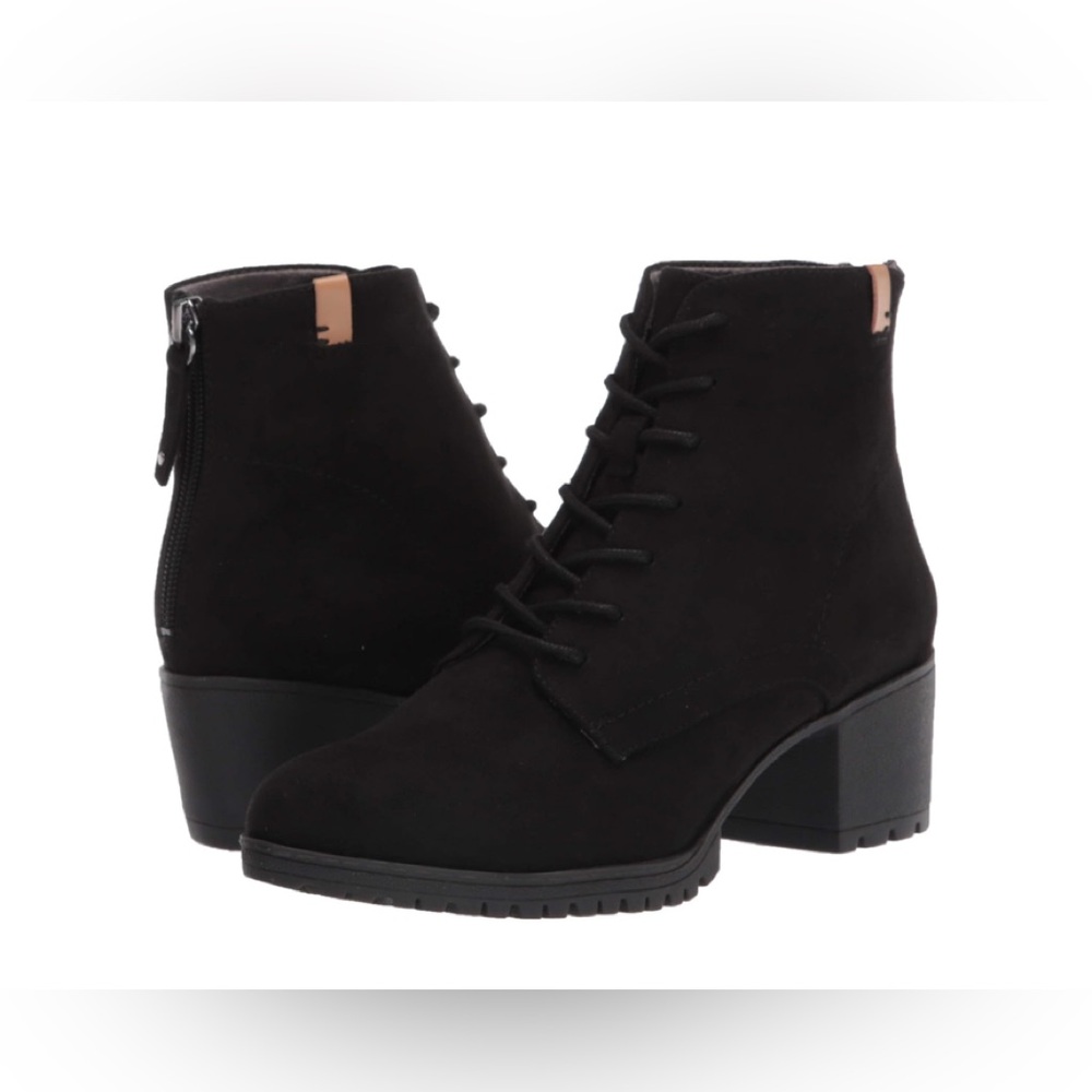Dr. Scholl's Black Lace Up Ankle Boots